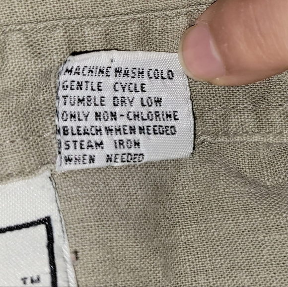 Womens Casual Summer Lightweight Linen Blend Green Button Down Shirt - Picture 7 of 8